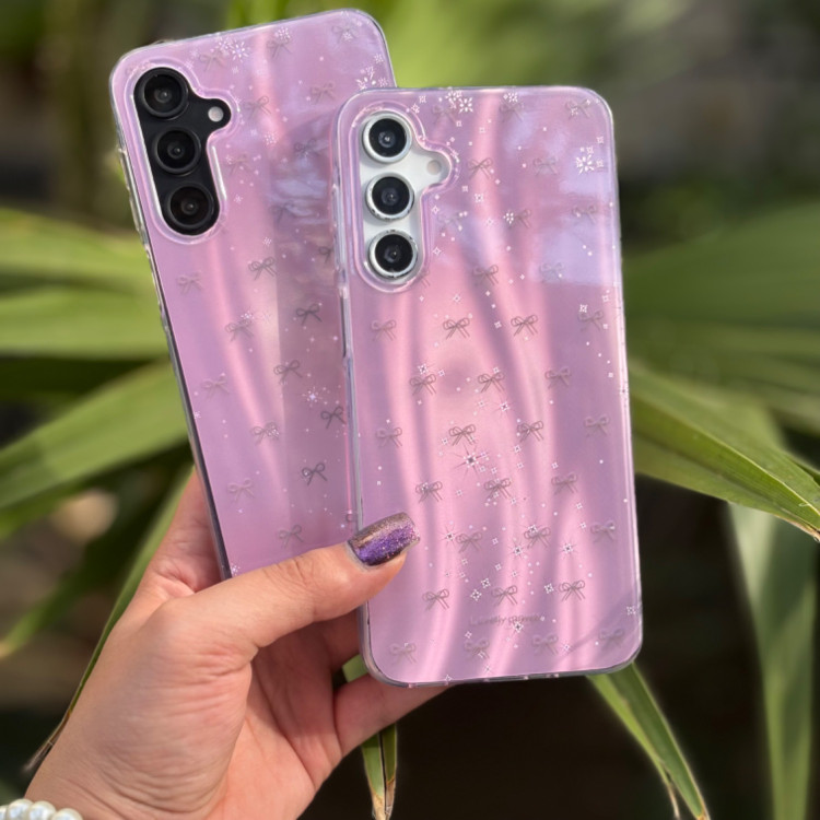 قاب گوشی imd پاپیون صورتی مناسب گوشی آیفون ip 12 _ ip 12 pro