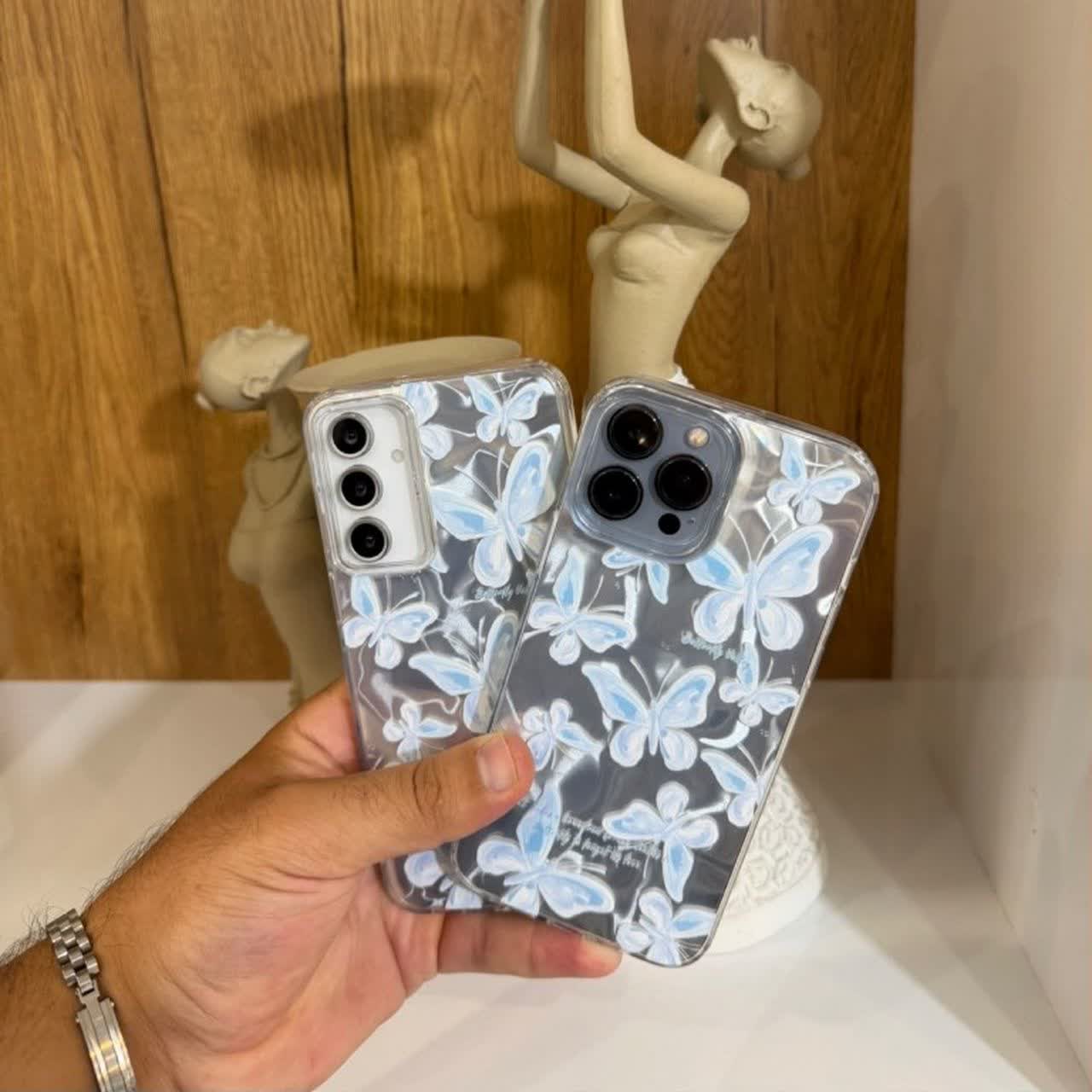 قاب گوشی imd پروانه آبی مناسب گوشی شیاومی  note 9_ امکان خرید اقساطی  با ترب پی